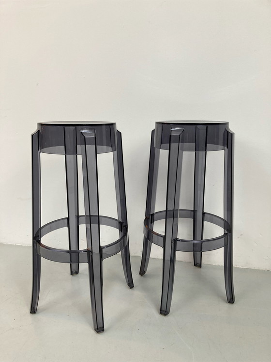 Image 1 of Kartell Charles ghost Bar stools