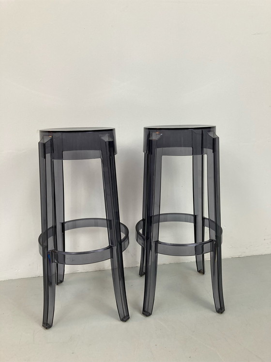 Image 1 of Kartell Charles ghost Bar stools