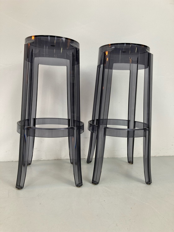 Image 1 of Kartell Charles ghost Bar stools