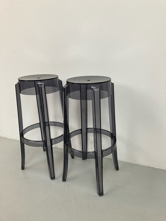 Image 1 of Kartell Charles ghost Bar stools