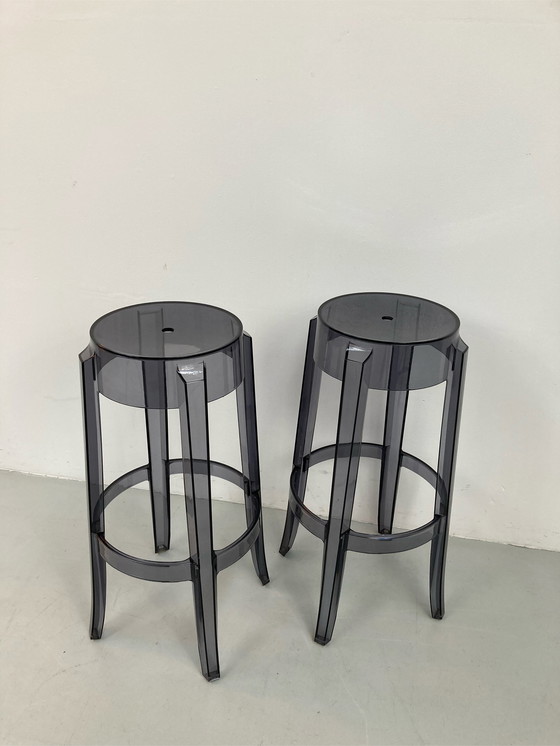 Image 1 of Kartell Charles ghost Bar stools