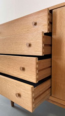 Vintage Danish oak sideboard