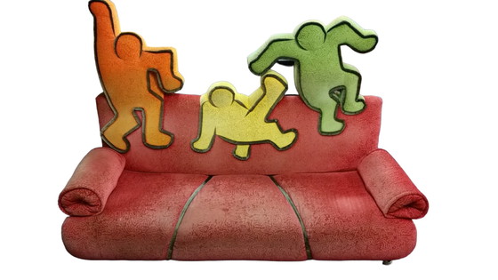 Image 1 of Keith Haring by Bretz sofa