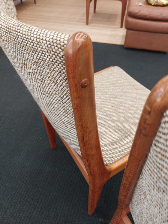 Image 1 of 6x vintage dining room chair teak