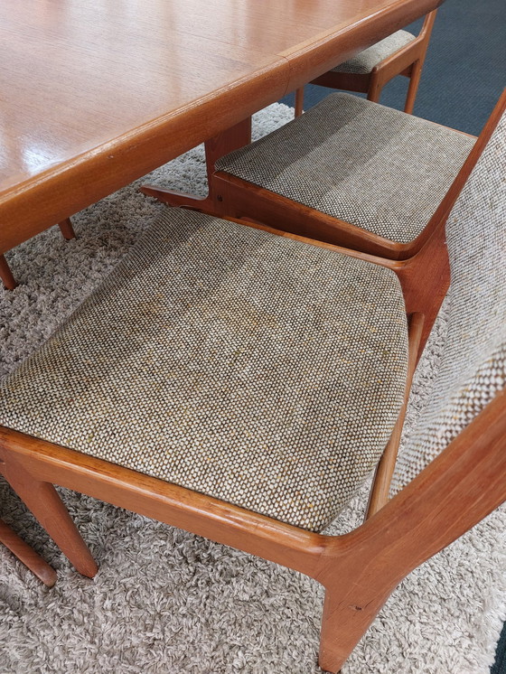Image 1 of 6x vintage dining room chair teak