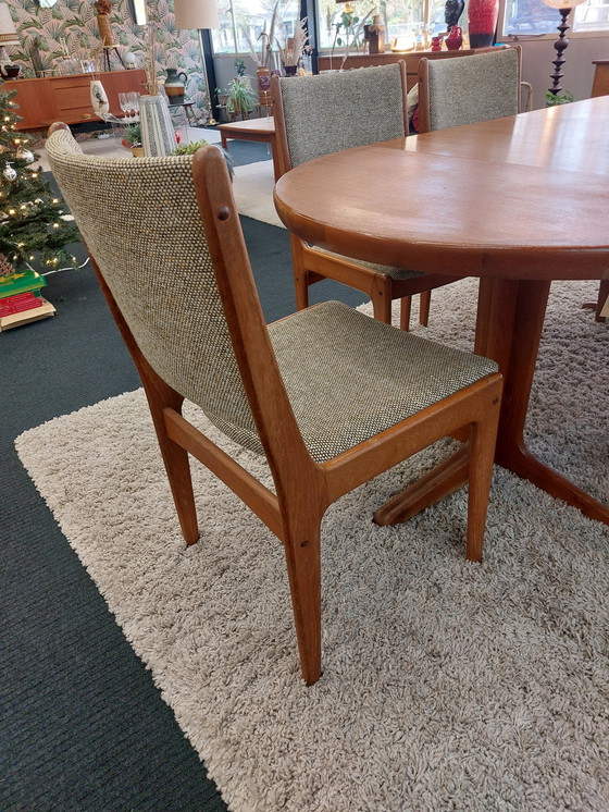 Image 1 of 6x vintage dining room chair teak