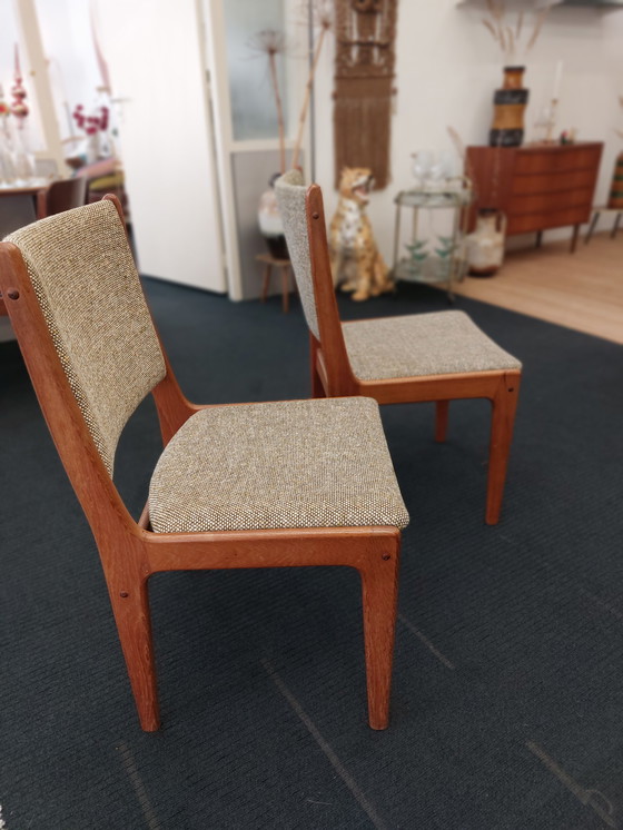 Image 1 of 6x vintage dining room chair teak
