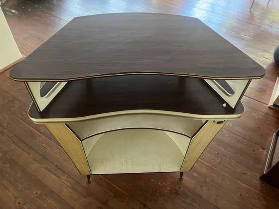 Image 1 of vintage bar in the shape of a boat