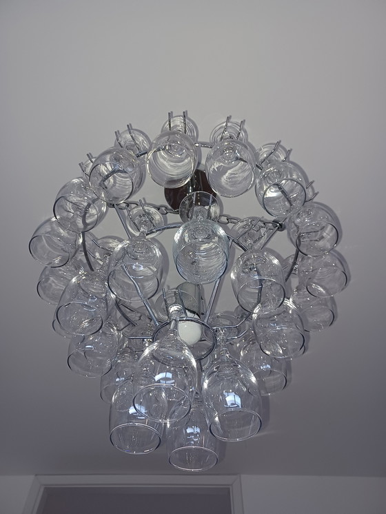 Image 1 of 2 x Leitmotiv wine glass chandelier