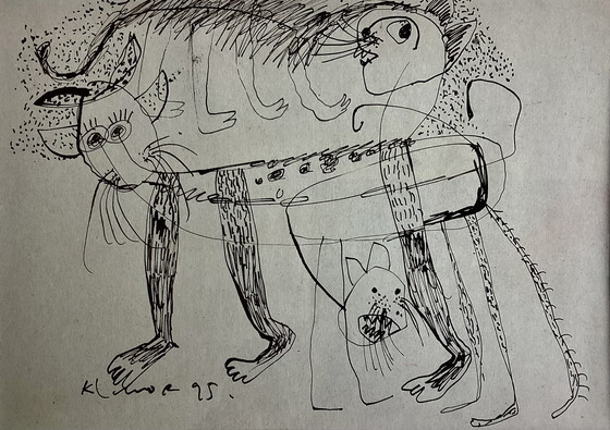 Image 1 of Klowor Waldiyono - pen drawing