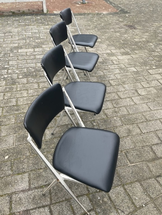 Image 1 of 4x Wim Rietveld Pyramid chair for Ahrend de cirkel