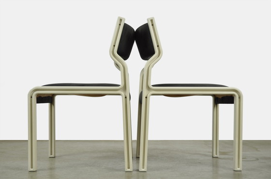 Image 1 of 4x Pastoe Pierre Mennen dining table chairs