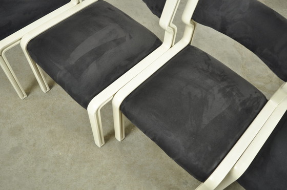 Image 1 of 4x Pastoe Pierre Mennen dining table chairs