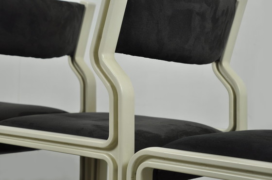 Image 1 of 4x Pastoe Pierre Mennen dining table chairs