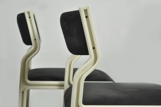 Image 1 of 4x Pastoe Pierre Mennen dining table chairs