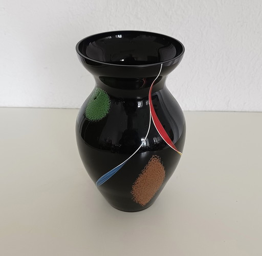 VEB glass art Arnstadt vase