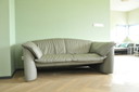 2x Leolux Clio vintage 2-seater sofa