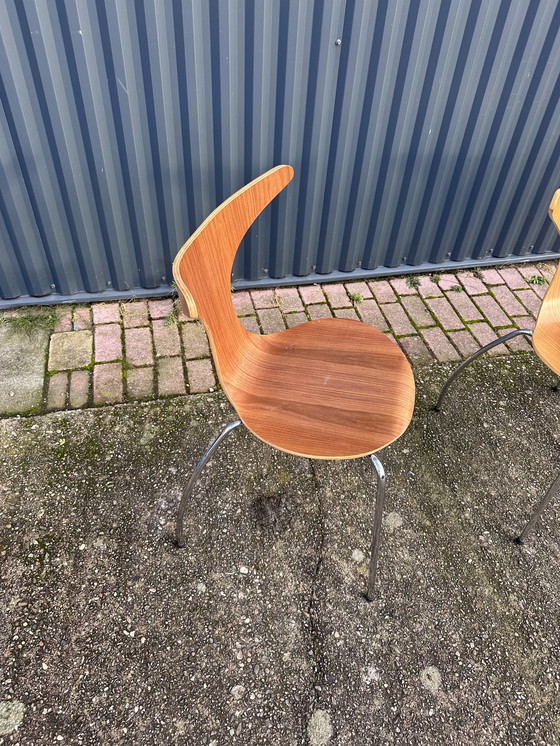 Image 1 of 4 x dolphin chair dining room chairs