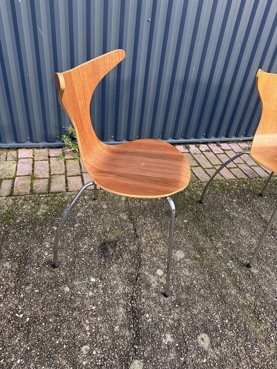 Image 1 of 4 x dolphin chair dining room chairs