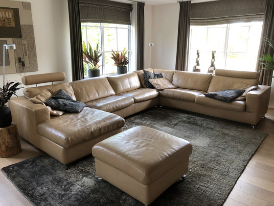 Image 1 of Machalke leather corner sofa