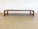 XXL Vintage wooden slatted bench