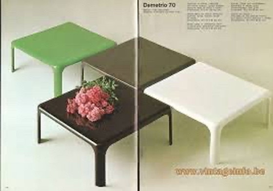 Image 1 of 4x Artemide Demetrio Table Set by Vico Magistretti