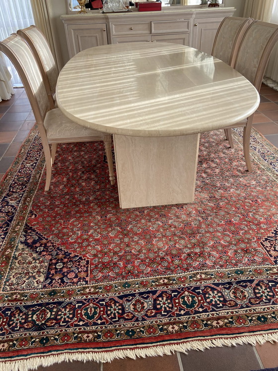 Image 1 of Helskens Travertine dining table