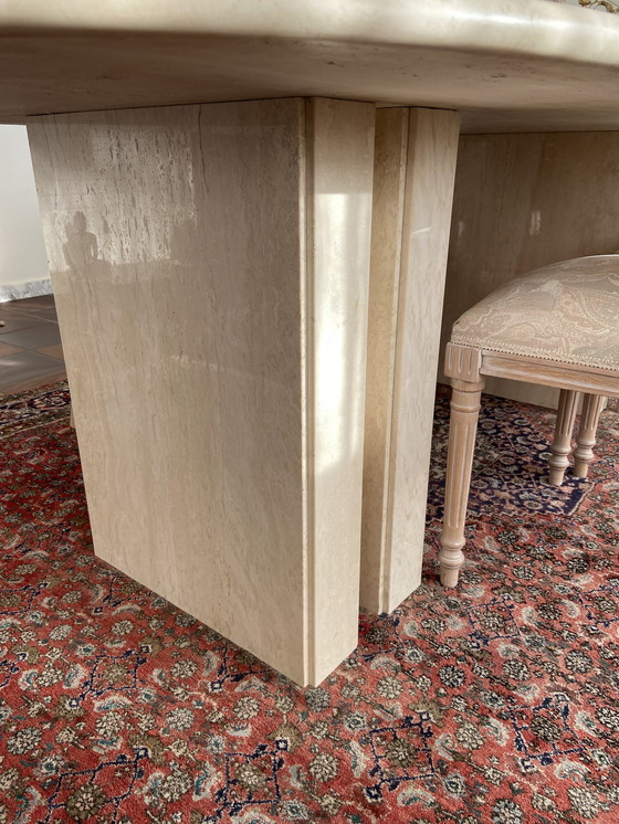 Image 1 of Helskens Travertine dining table