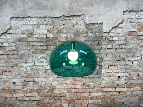 Image 1 of Kartell FL/Y Lampe verte transparente