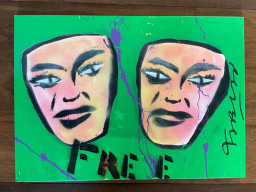 Fabian painting “FREE”