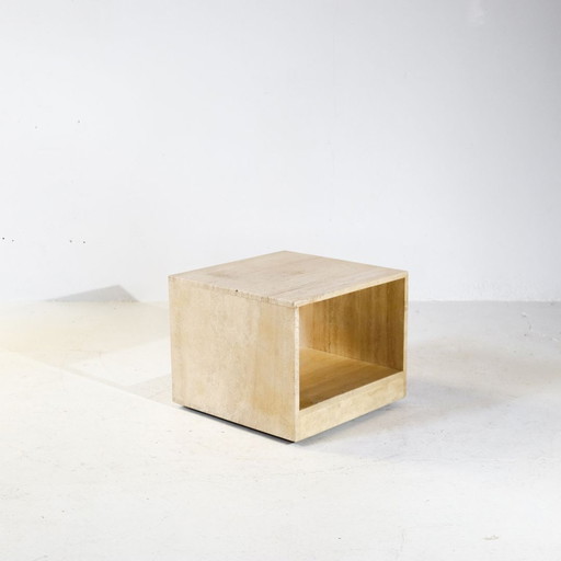 Vintage travertine side table