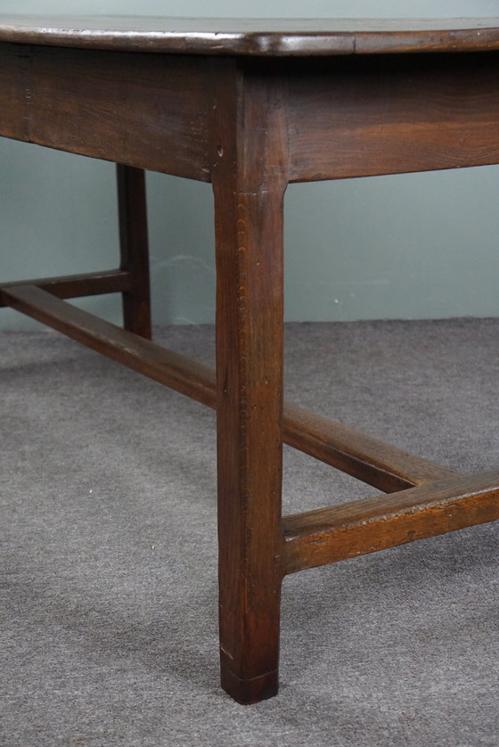 Image 1 of French dining table made of oak