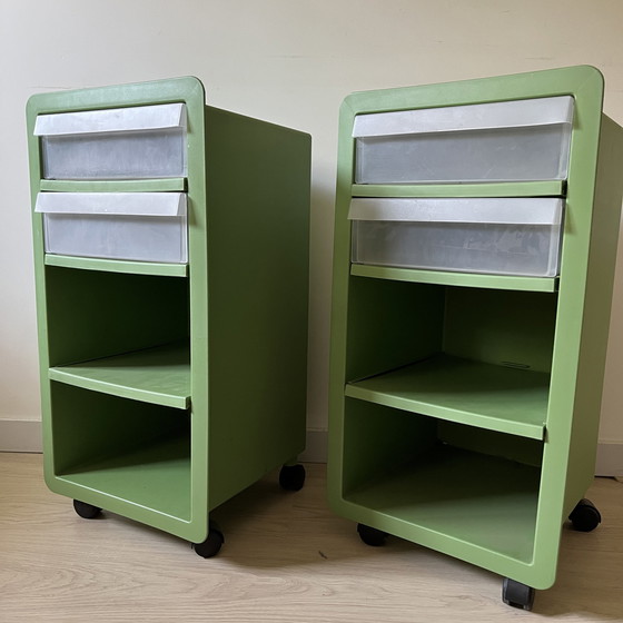 Image 1 of 2x K&M Hagberg NERO trolley cabinets