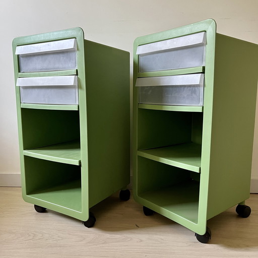 2x K&M Hagberg NERO trolley cabinets