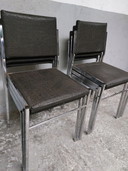 6 sedie da pranzo vintage in similpelle