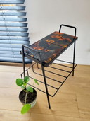 Vintage newspaper holder or magazine rack
