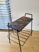Vintage newspaper holder or magazine rack