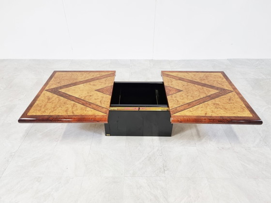 Image 1 of Vintage hidden bar coffee table by Eric Maville, 1970s