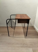 Vintage telephone cabinet newspaper rack