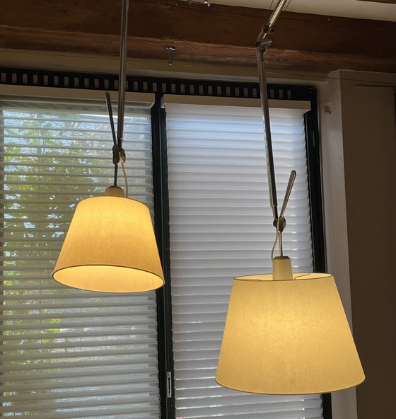 Image 1 of 2x Artemide Tolomeo Sospensione decentrata lamp