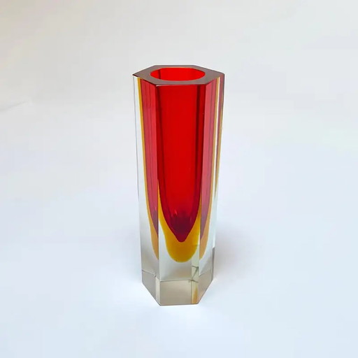 Vintage vase "Sommerso" Murano glass – vazen (photo 2 of 6)