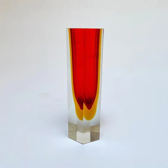 Image 1 of Vintage vase "Sommerso" Murano glass