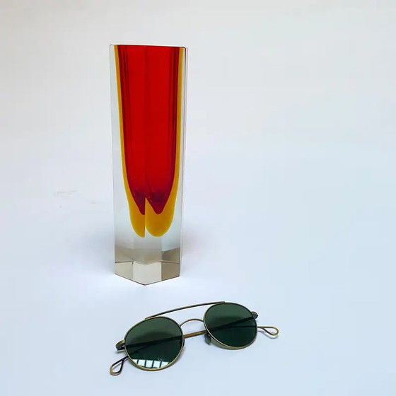 Image 1 of Vintage vase "Sommerso" Murano glass