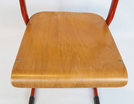 Casala - children's chair - school chair - metal - plywood - signed - 80's