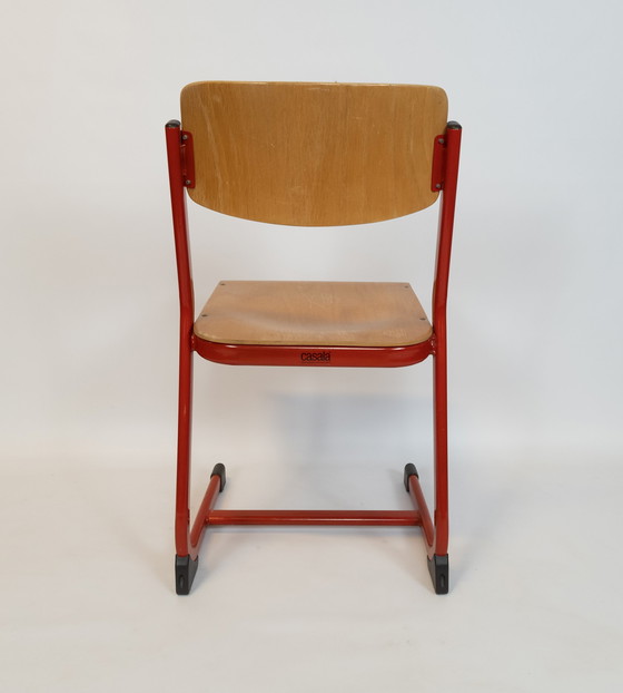 Image 1 of Casala - children's chair - school chair - metal - plywood - signed - 80's