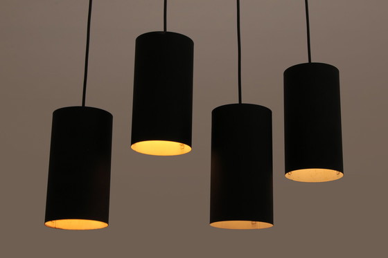 Image 1 of Philips Set of 4 hanging lamps Model Nt 48 design by Argenta, 1960