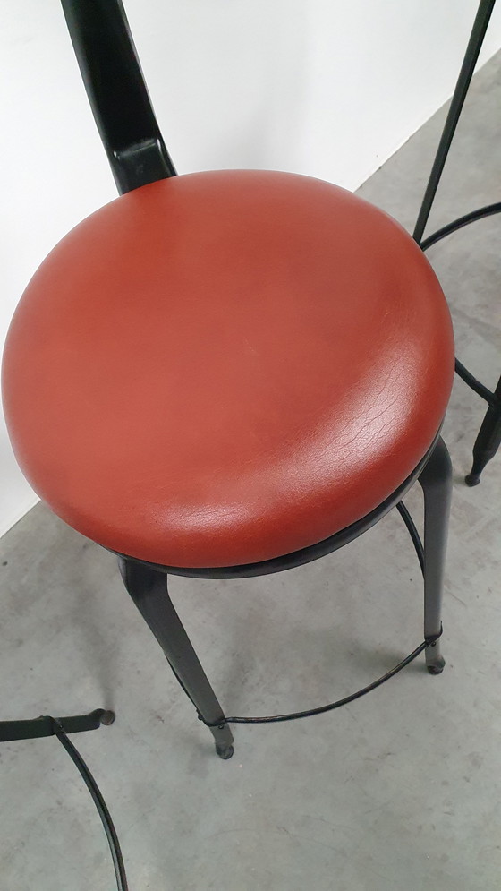 Image 1 of 4x Chaise Nicolle tabouret de bar industriel