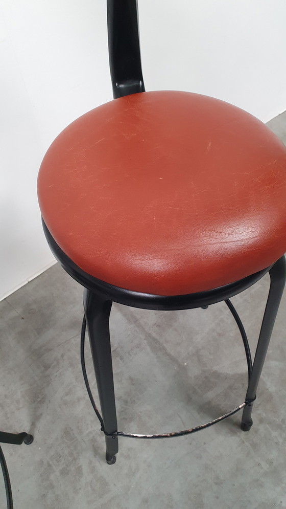 Image 1 of 4x Chaise Nicolle tabouret de bar industriel