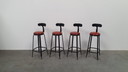 4x Chaise Nicolle tabouret de bar industriel