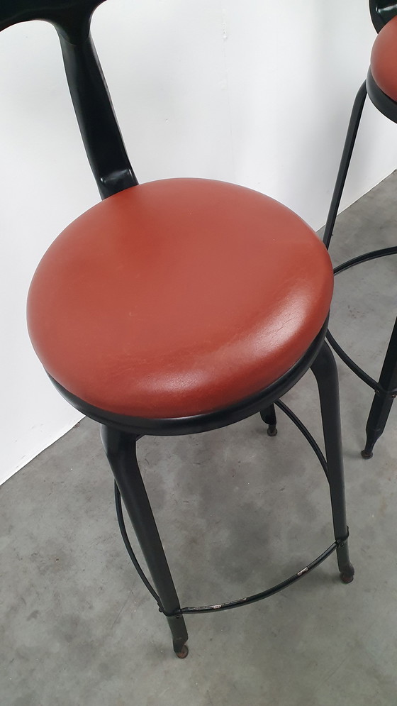 Image 1 of 4x Chaise Nicolle tabouret de bar industriel